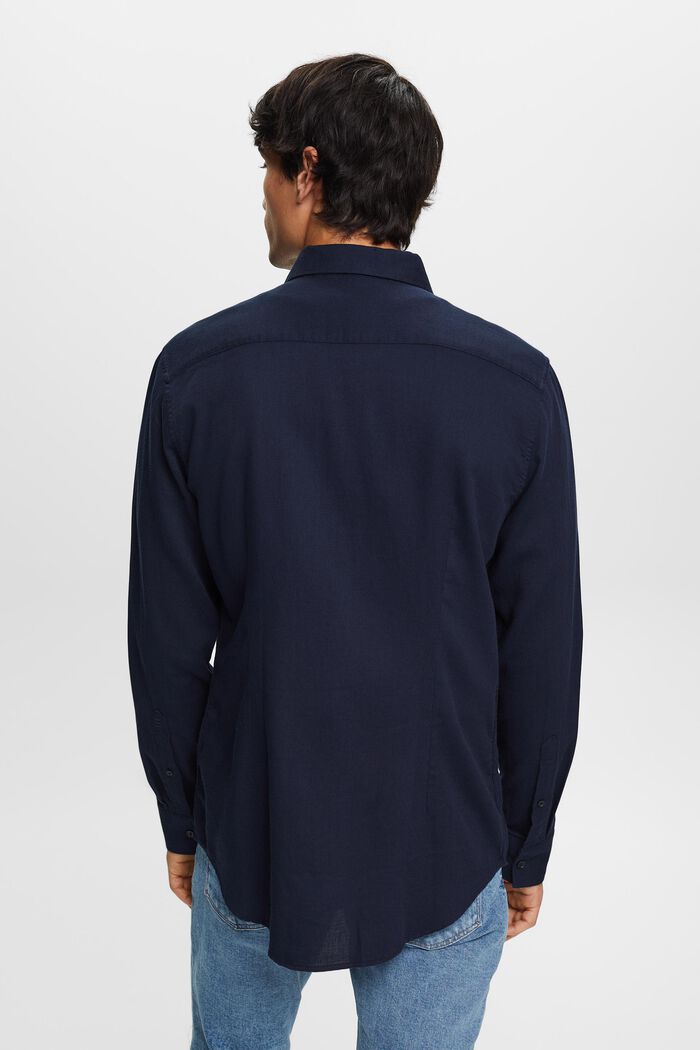 Košile Slim Fit se strukturou, 100% bavlna, NAVY, detail image number 3