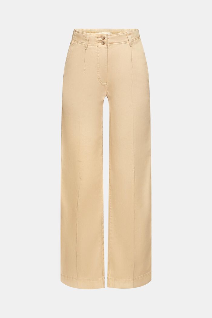 Chino kalhoty se širokými nohavicemi, SAND, detail image number 7