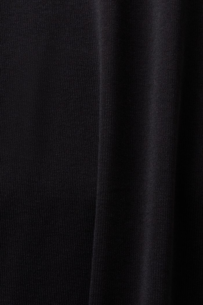 Žerzejové tričko se stojáčkem, BLACK, detail image number 4
