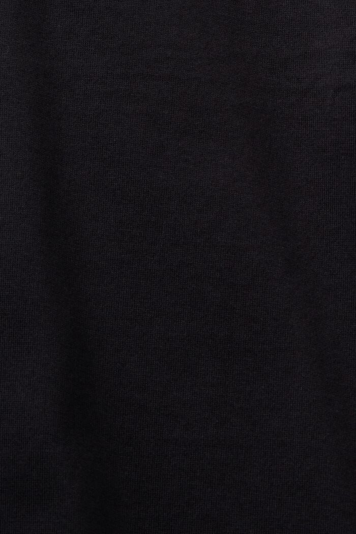 Tílko s prostřihem ve tvaru klíčové dírky, 100% bavlna, BLACK, detail image number 5