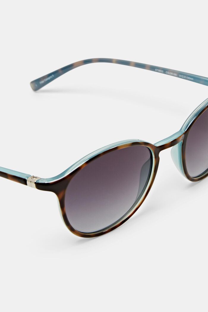 Unisex gradientní kulaté sluneční brýle, DEMI BLUE, detail image number 1