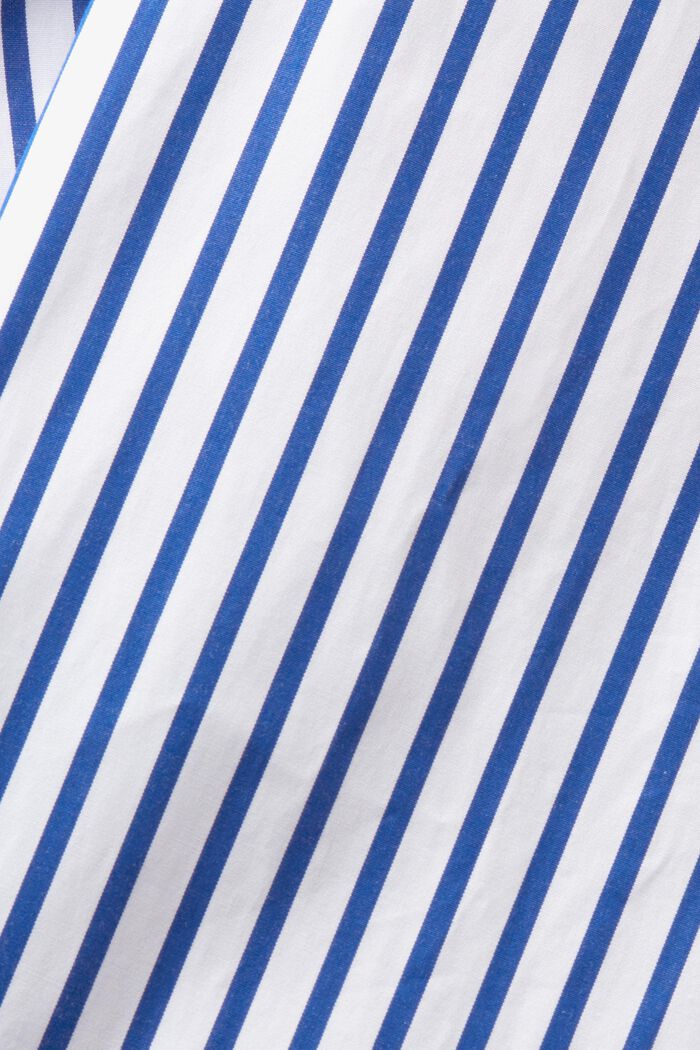 Pruhovaná košile z bavlněného popelínu, BRIGHT BLUE, detail image number 7