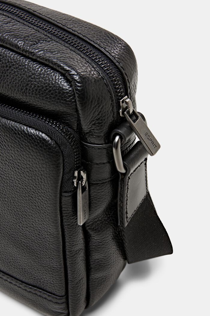 Kožená cestovní taška, BLACK, detail image number 1