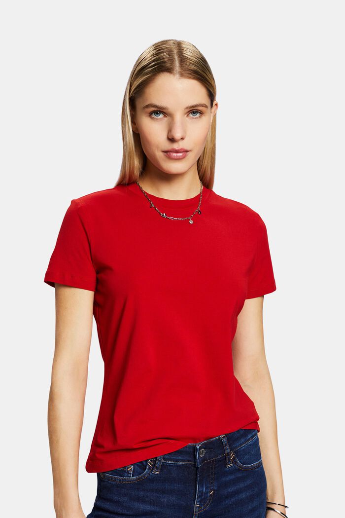 Tričko s kulatým výstřihem, DARK RED, detail image number 0
