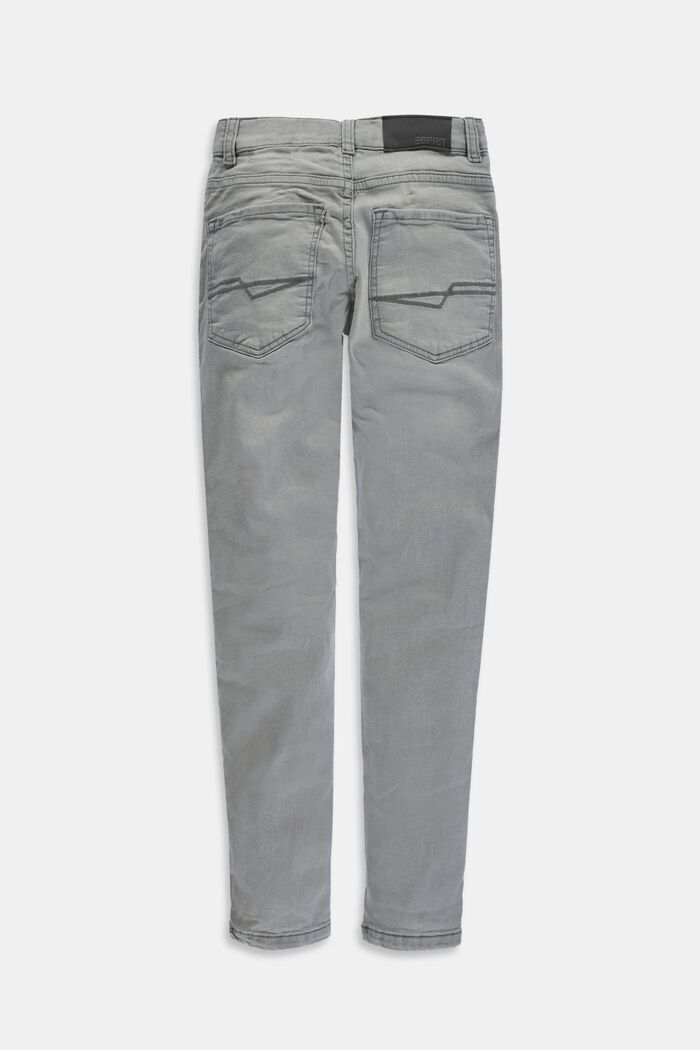 Strečové džíny s nastavitelným pasem, GREY MEDIUM WASHED, detail image number 1