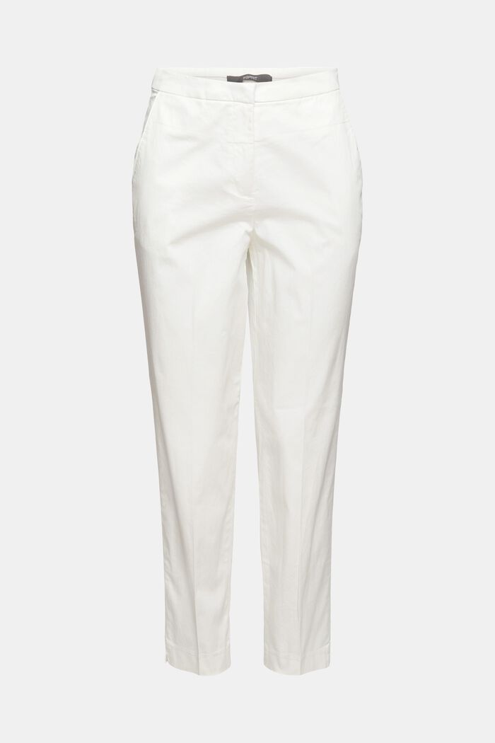 Kalhoty chino z bavlny, WHITE, detail image number 7