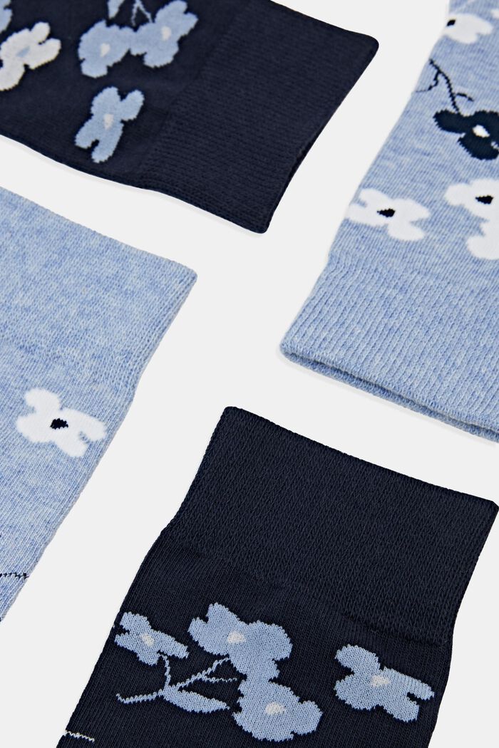 Ponožky s potiskem, z hrubé pleteniny, 2 páry, LIGHT BLUE/NAVY, detail image number 1