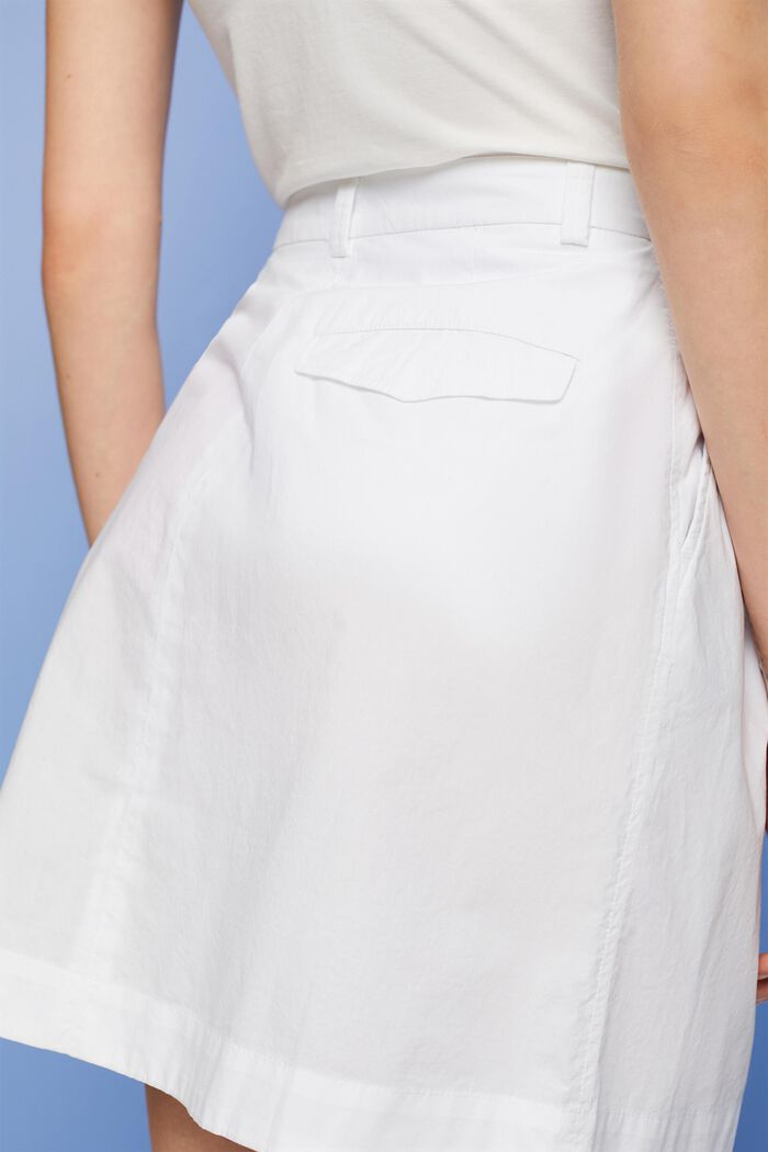 Tkaná minisukně, 100% bavlna, WHITE, detail image number 4