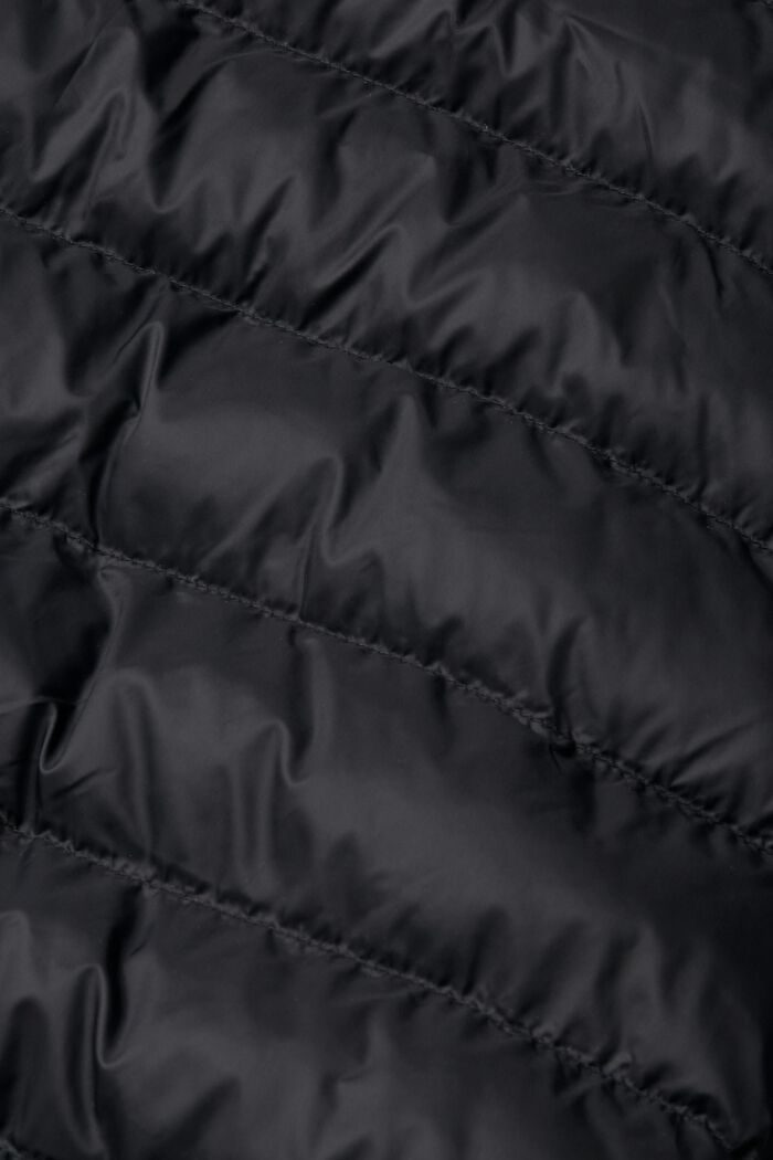 Prošívaná bunda s vysokým límcem, BLACK, detail image number 4