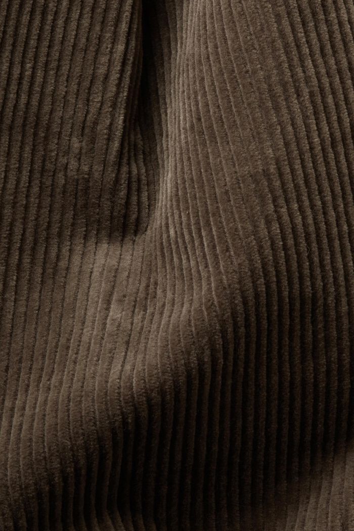 Manšestrové kalhoty se širokými nohavicemi, BROWN GREY, detail image number 6