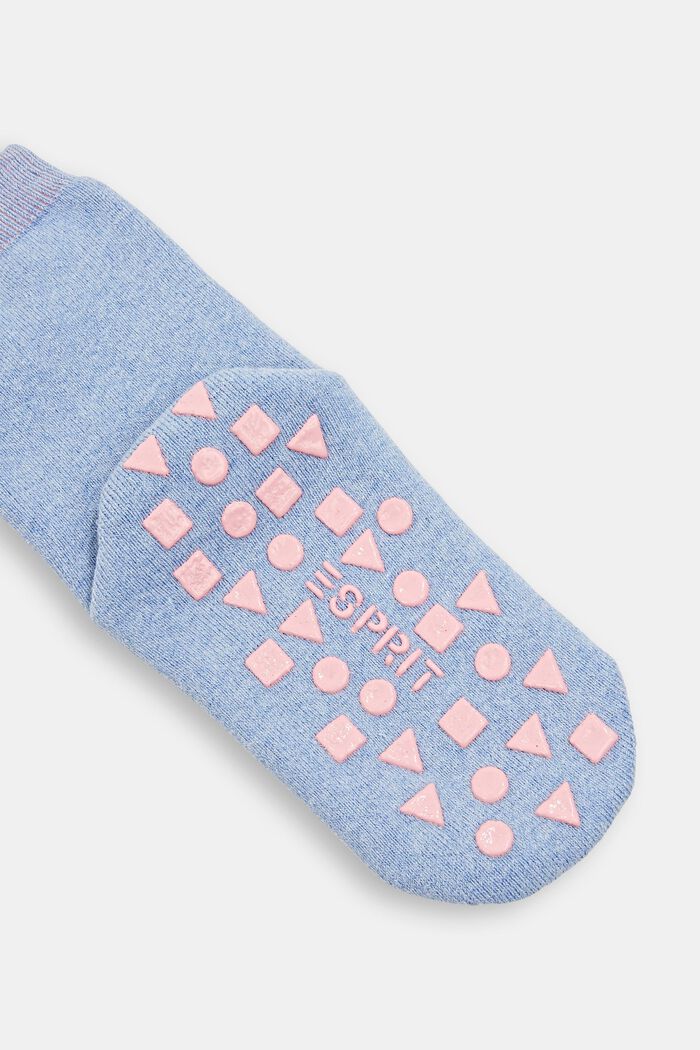 Protiskluzové ponožky ze směsi s bio bavlnou, JEANS, detail image number 1