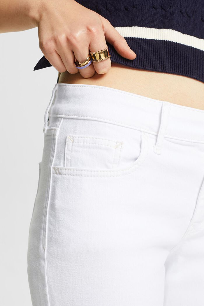 Slim Fit džíny se střední výškou pasu, WHITE, detail image number 4