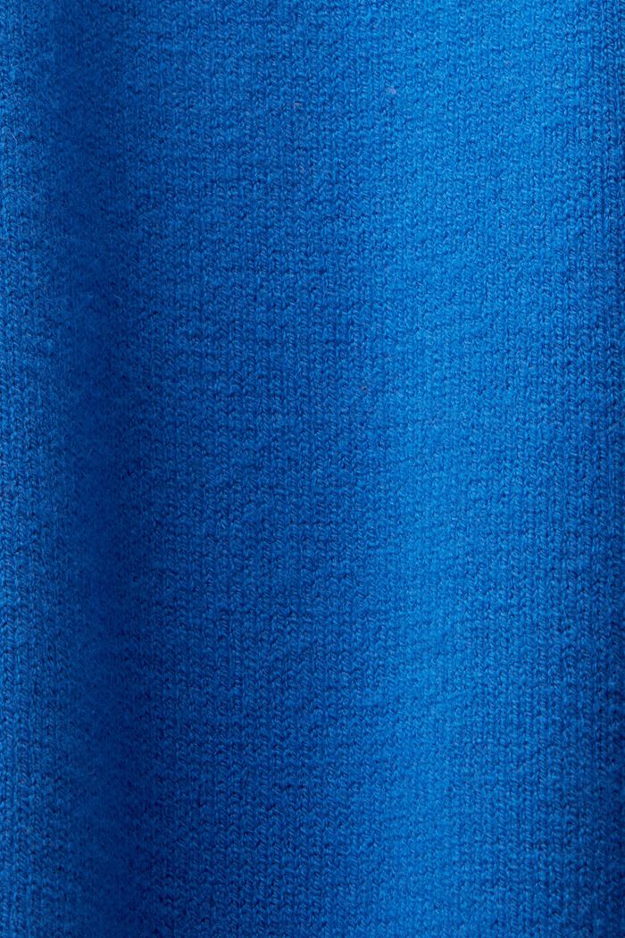 Pletené šaty s krátkým rolákovým límcem, BRIGHT BLUE, detail image number 5