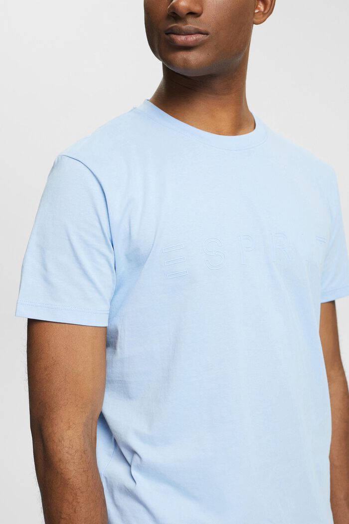 Žerzejové tričko s potiskem logem, LIGHT BLUE, detail image number 1