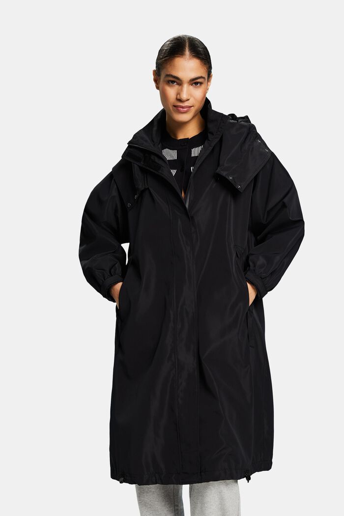 Kabát s odnímatelnou kapucí, BLACK, detail image number 0