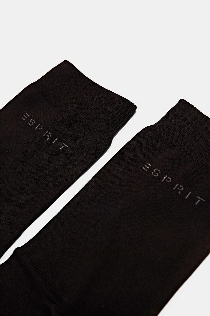 Jednobarevné ponožky z bio bavlny, 5 párů v balení, BLACK, detail image number 1