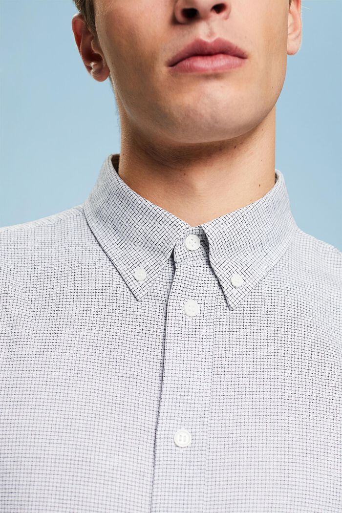 Bavlněné košile s drobným kárem, střih Regular Fit, WHITE, detail image number 3