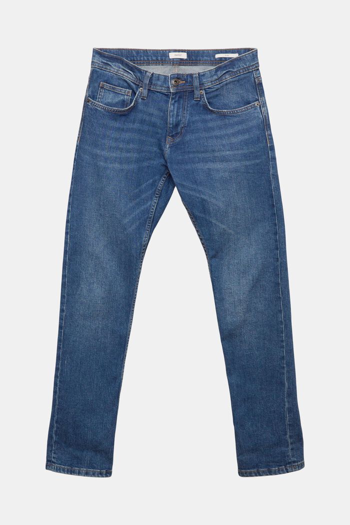 Strečové džíny s bio bavlnou, BLUE MEDIUM WASHED, detail image number 8
