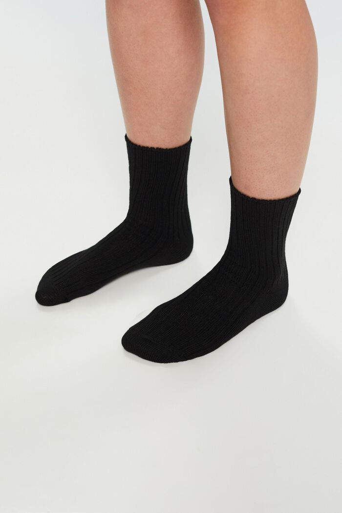 Balení 2 párů ponožek z žebrové pleteniny, GREY/BLACK, detail image number 1