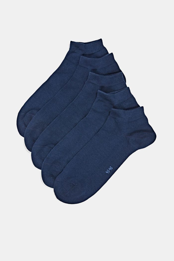 10 párů nízkých ponožek, ze směsi s bavlnou, MARINE, detail image number 0