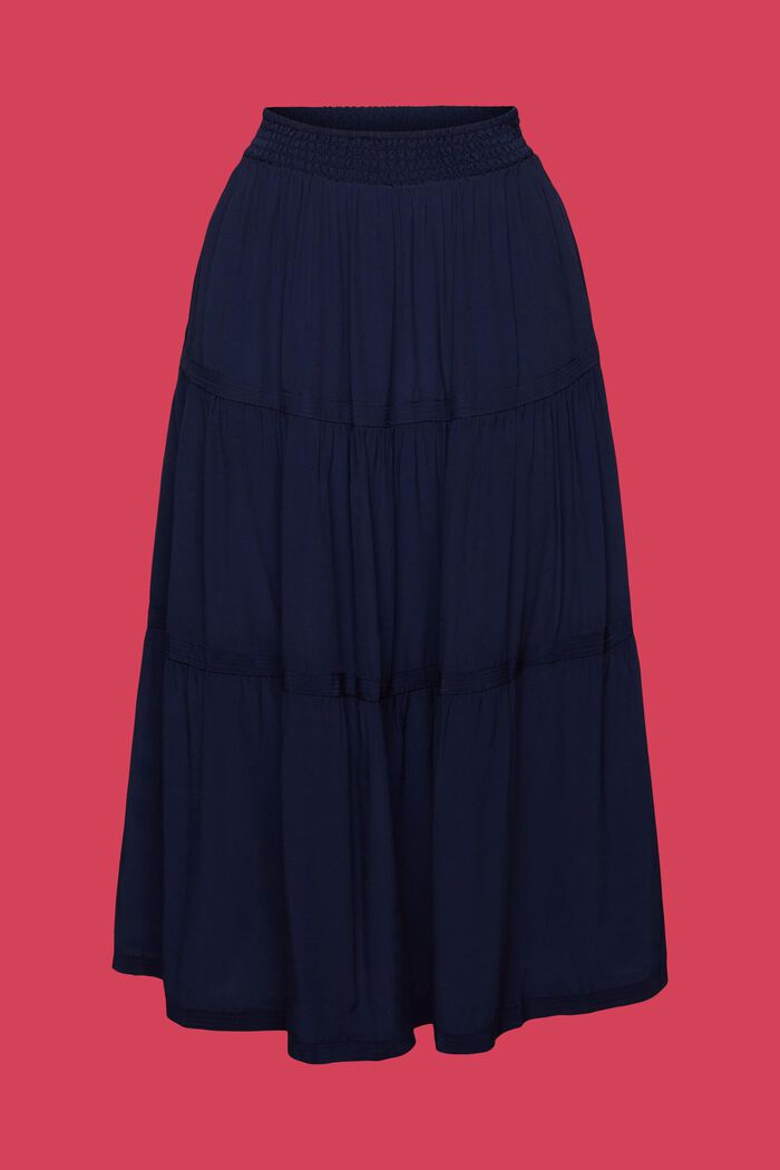 Klasická midi sukně, NAVY, detail image number 6