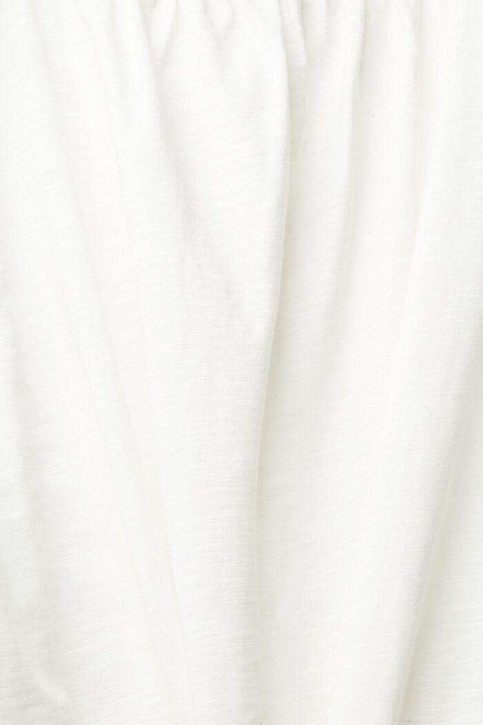 Tričko s volány na rukávech z dírkové krajky, OFF WHITE, detail image number 4