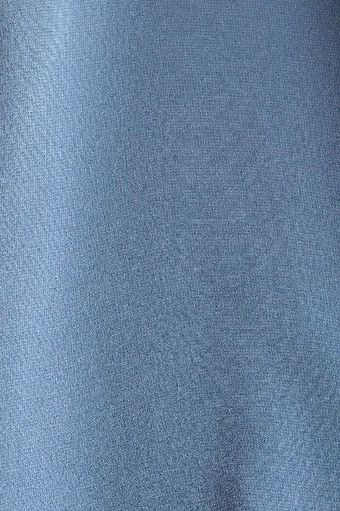 Z recyklovaného materiálu: midi sukně z krepu, GREY BLUE, detail image number 4