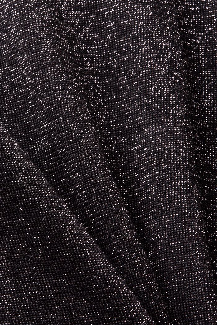 Třpytivý pulovr s nízkým rolákem, BLACK, detail image number 5