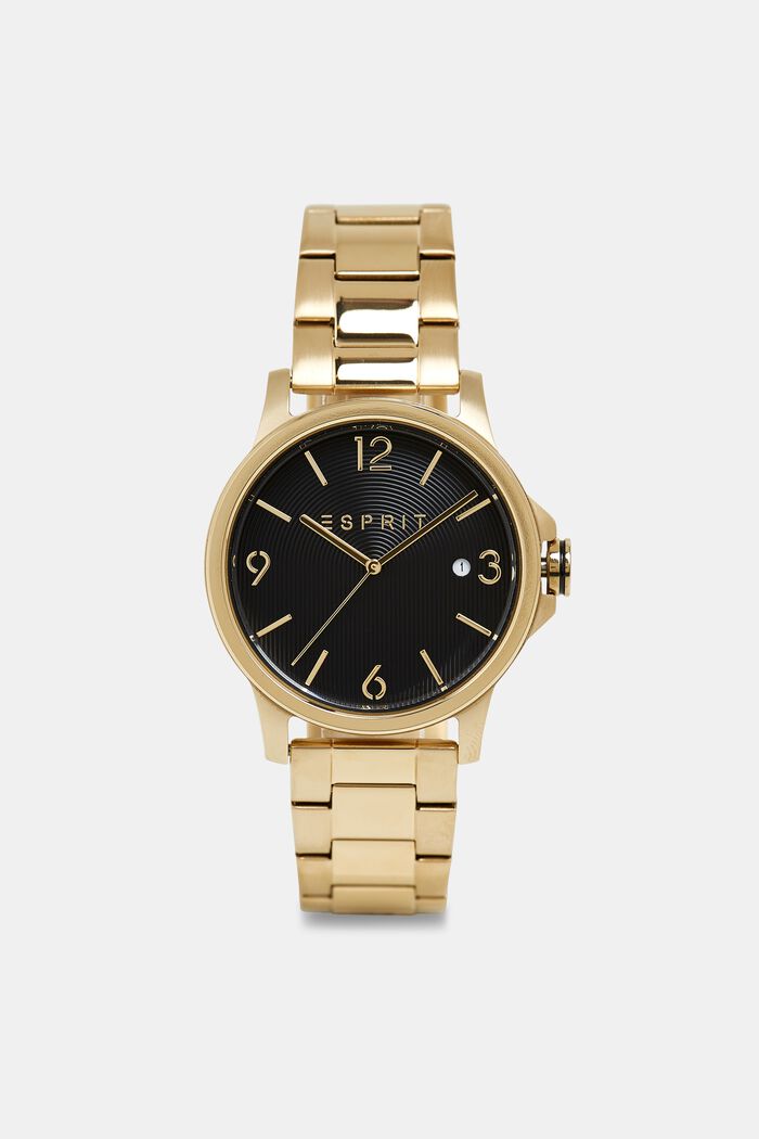 Nerezové hodinky s článkovým náramkem, GOLD, overview
