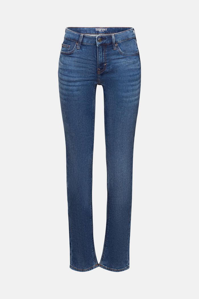 Strečové džíny s úzkým střihem Slim Fit, BLUE DARK WASHED, detail image number 7