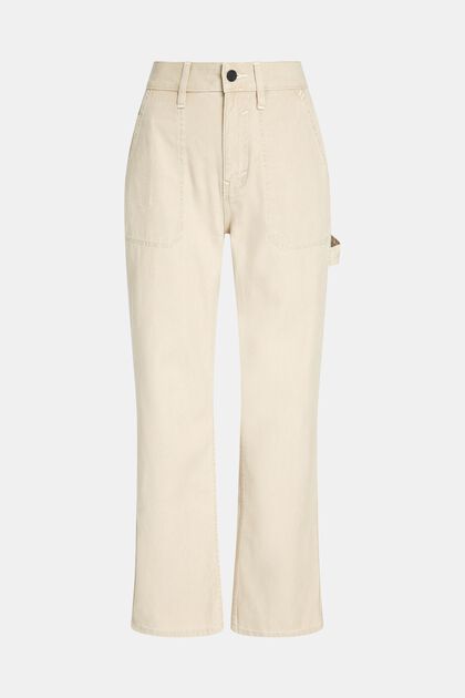 Pracovní džíny s vysokým pasem ve stylu 90. let, rovné nohavice