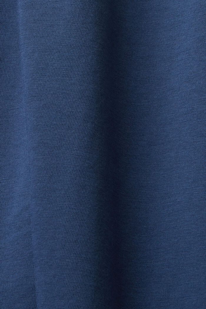 Tričko z bavlněného žerzeje, s grafickým designem, GREY BLUE, detail image number 6