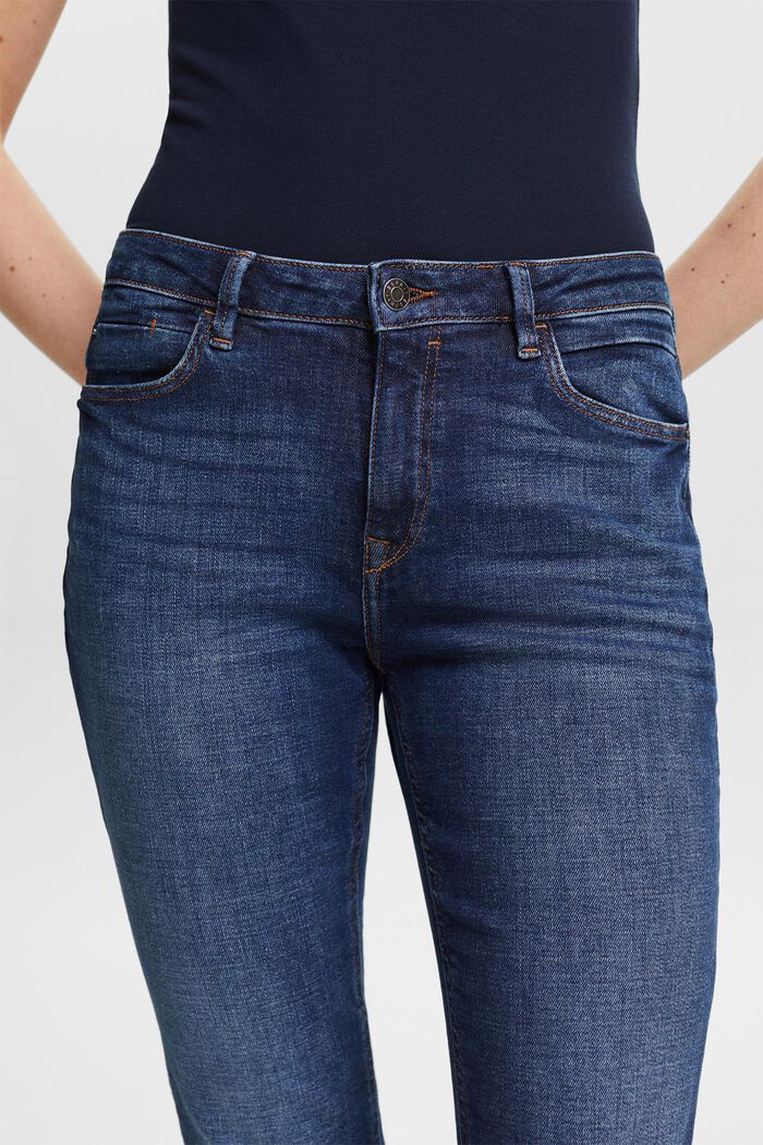 Strečové džíny z bio bavlny, BLUE DARK WASHED, detail image number 4