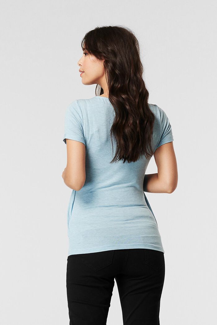 Z recyklovaného materiálu: tričko s vrstveným vzhledem, BLUE GREY, detail image number 3
