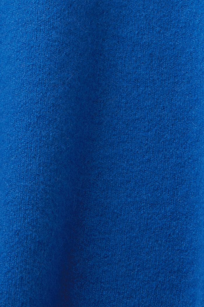 Pulovr s kulatým výstřihem, směs s vlnou, BRIGHT BLUE, detail image number 5