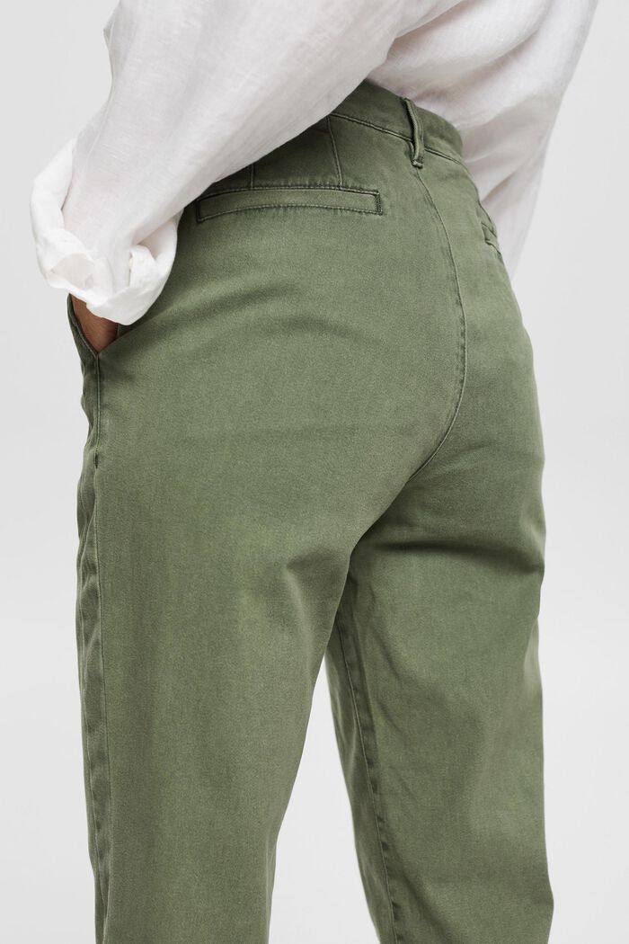Kalhoty chino z bavlny, GREEN, detail image number 5