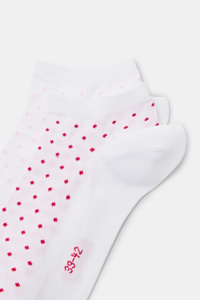 Puntíkované nízké ponožky, balení 2 ks, OFF WHITE, detail image number 2