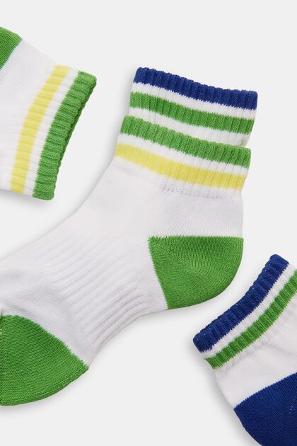 2 páry sportovních ponožek s barevnými akcenty