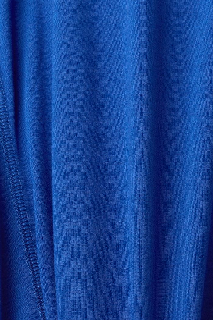 Tričko, dlouhý rukáv a kapuce, LENZING™ ECOVERO™, BRIGHT BLUE, detail image number 7