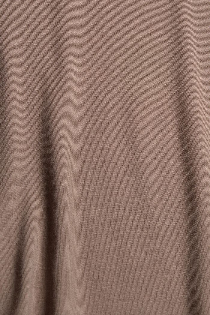 Žerzejové pyžamo z materiálu LENZING™ ECOVERO™, TAUPE, detail image number 4