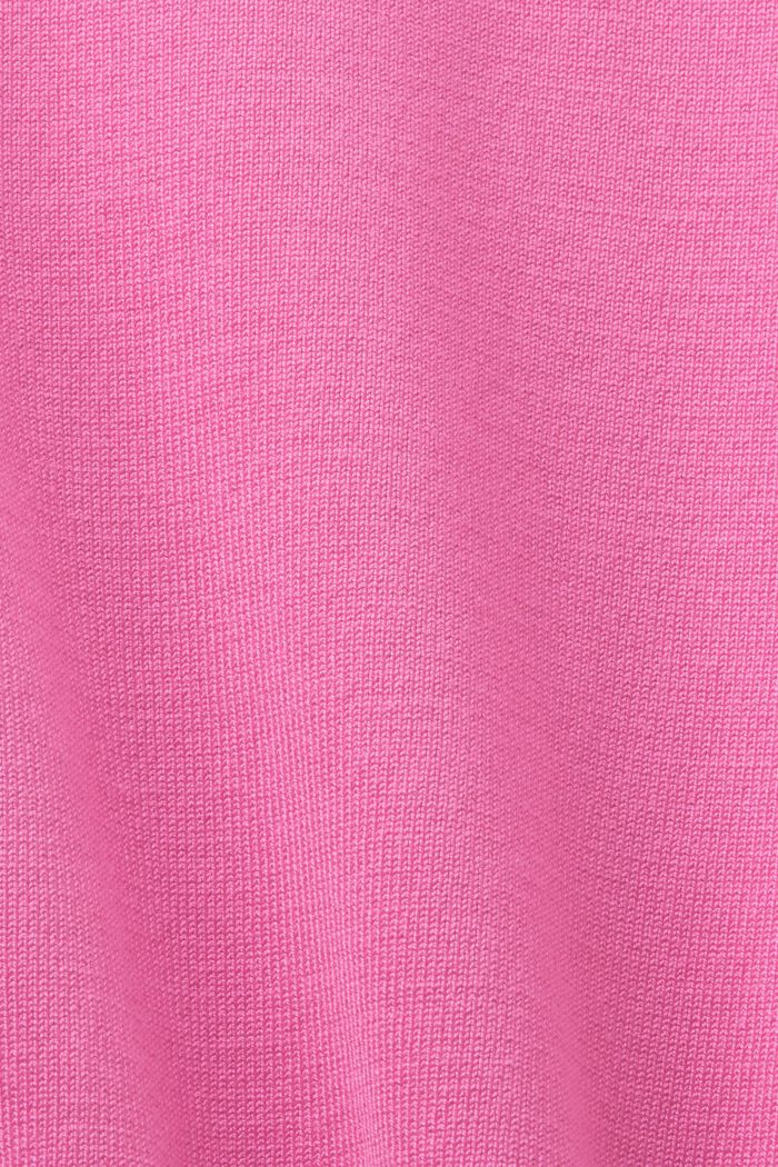 Basic pulovr s rolákem, LENZING™ ECOVERO™, PINK FUCHSIA, detail image number 5