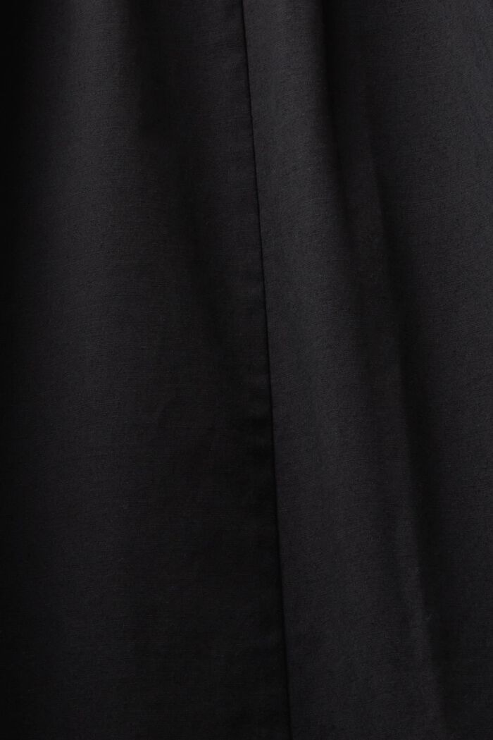 Popelínové midi šaty s kosticemi, BLACK, detail image number 5