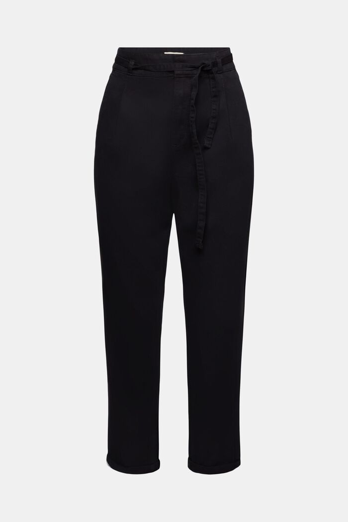 Kalhoty chino, BLACK, detail image number 6