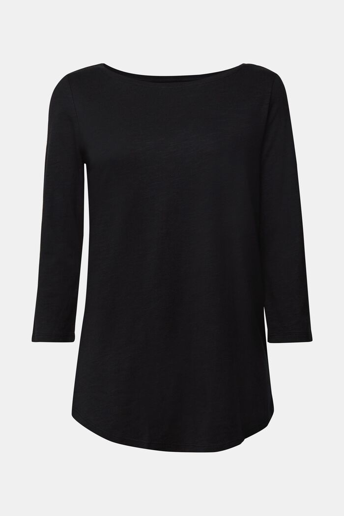 Žerzejové tričko s bio bavlnou, BLACK, detail image number 0