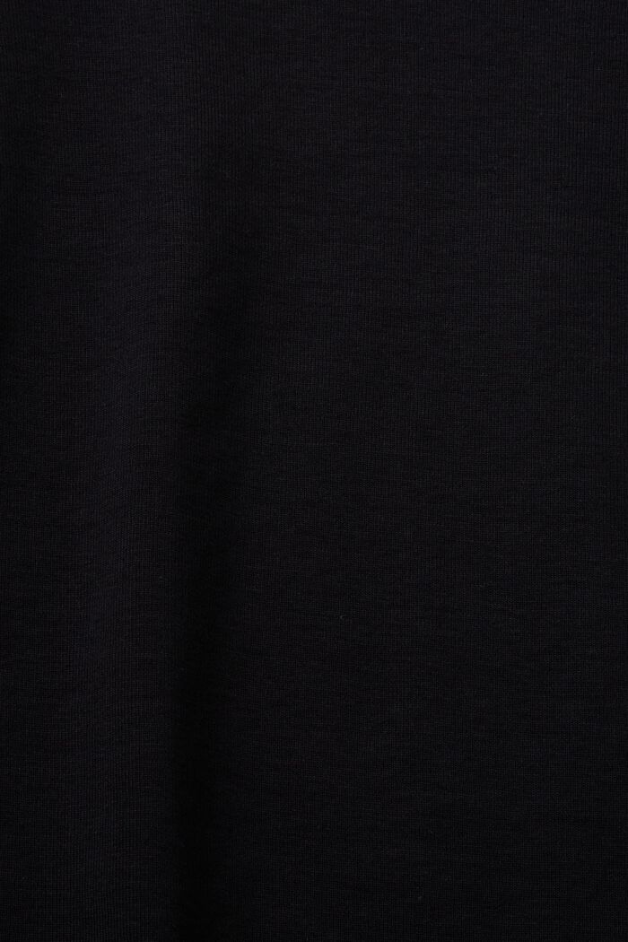 Tričko s dlouhým rukávem s logem, z bio bavlny, BLACK, detail image number 4