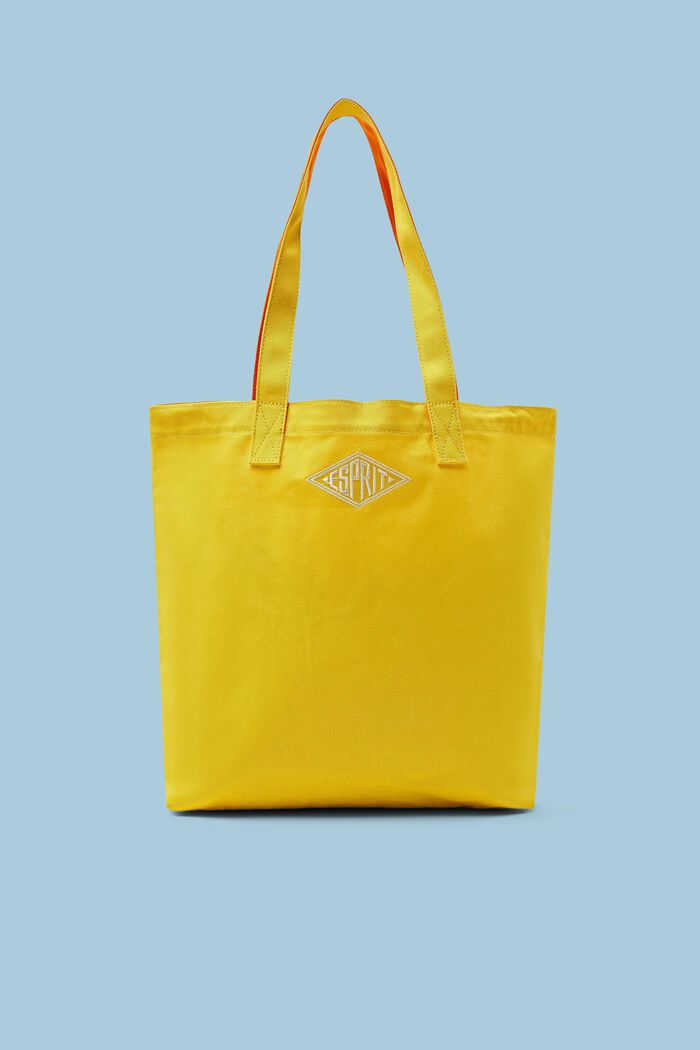 Bavlněná kabelka tote bag s logem, YELLOW, detail image number 0