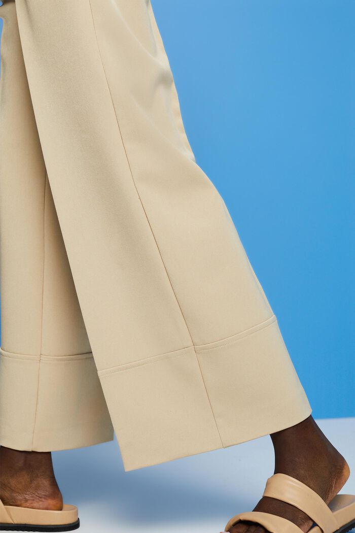 Kalhotová sukně s příměsí viskózy, SAND, detail image number 4