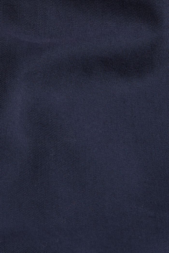 Košilové šaty ze 100% bavlny pima, NAVY, detail image number 4