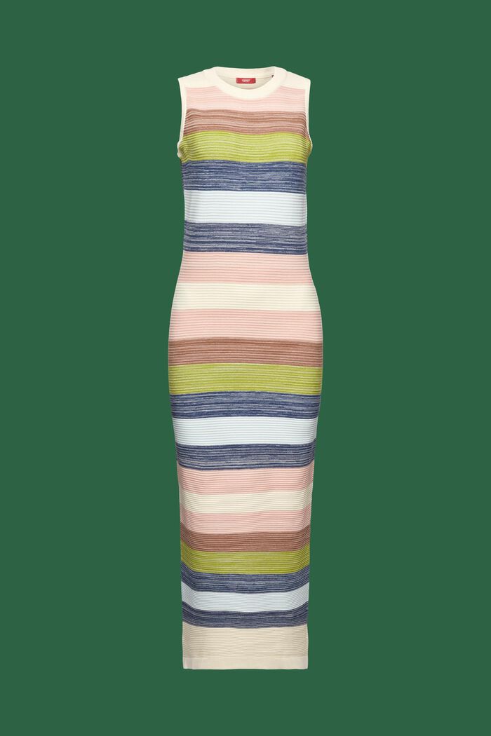 Pruhované pletené midi šaty, ICE, detail image number 5