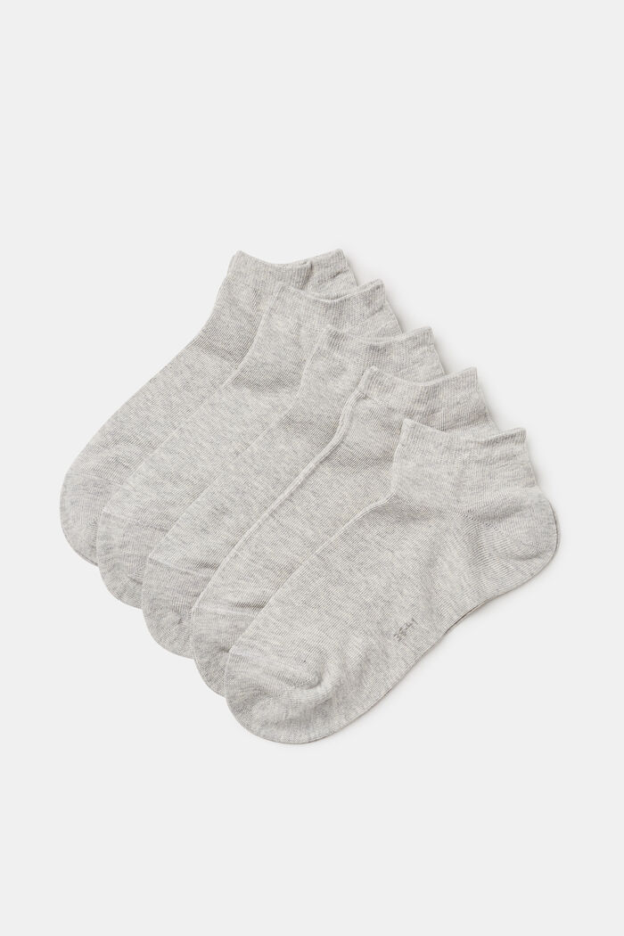 Ponožky ze směsi s bavlnou, 5 párů v balení, STORM GREY, detail image number 0